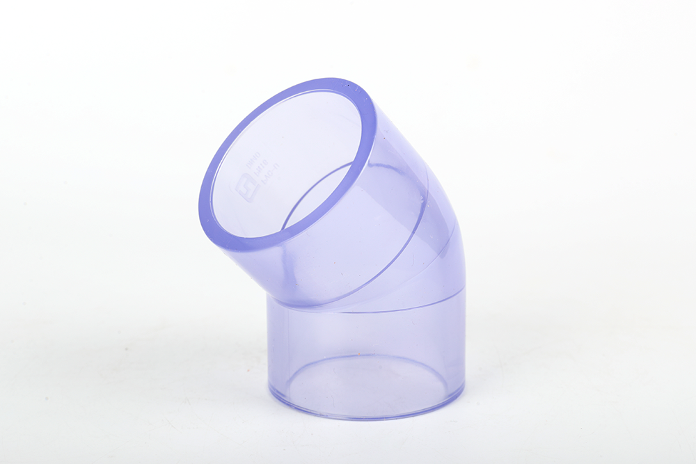 康乐透明45° 弯头