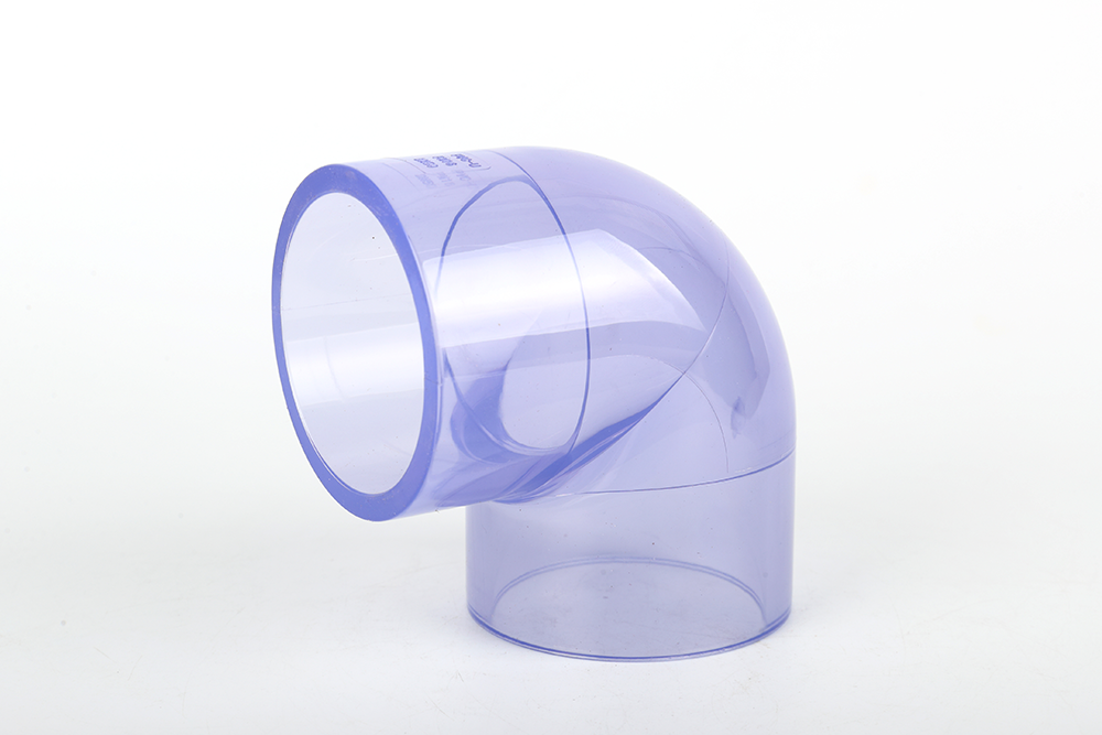 康乐透明 90 度弯头